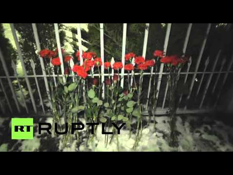 شاهد وضع زهور في مدينة أوليانوفسك الروسية