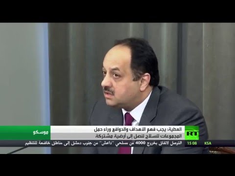 العطية يؤكد على وجوب  فهم الأهداف والدوافع وراء حمل المجموعات للسلاح لنصل إلى أرضية مشتركة