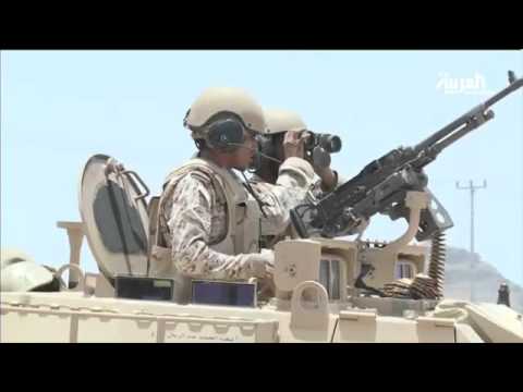 شاهد القوات السعودية تحبط محاولة تسلل حوثية في الخوبة