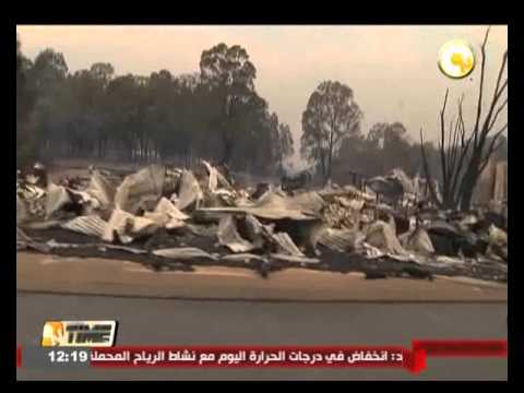 شاهد مقتل ثلاث أشخاص نتيجة حرائق ضخمة التهمت عشرات المنازل