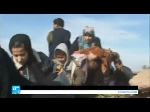شاهد استهداف مركز اتصالات لـداعش في الموصل