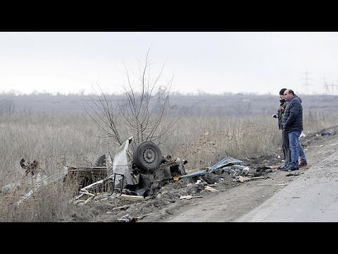 مقتل 4 أشخاص في انفجار عبوة ناسفة أسفل حافلة شرق اوكرانيا