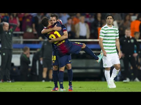شاهد برشلونة يستعيد ذكريات لقاءاته مع سلتيك و ليفربول و ليستر سيتي
