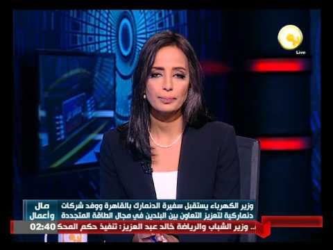 شاهد وزير الكهرباء يستقبل سفيرة الدنمارك في القاهرة