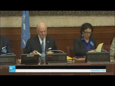 شاهد ستيفان دي ميستورا يصل دمشق